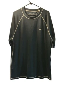 Speedo Easy Short Sleeve Swim Rashguard XXL Shirt Sun Protection Beach Pool - Picture 1 of 5