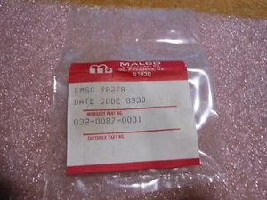 MALCO / MICRODOT RF COAX CONNECTOR PART # 032-0087-0001 NSN: 5935-01-064-9894 - Picture 1 of 3