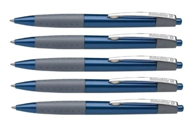 5 x Schneider Kugelschreiber Kuli Loox M 135503 blau metallic