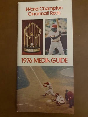 Cincinnati Reds Media Guide 1976 Pete Rose Johnny Bench Joe Morgan Tony Pérez Foto 1 de 2