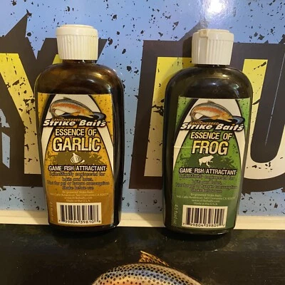 Strike Baits Engineered Fish Baits Attracts Garlic And Frog Game Fish Attractant - Image 1 of 2