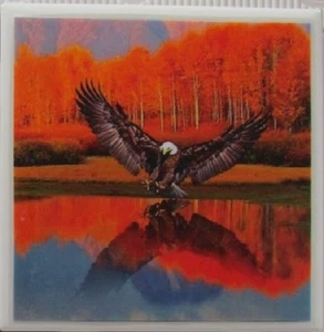 Juego de 1 - Montañas posavasadas de cerámica hechas a mano - Águila - (Compra 3 Obtén 1 Gratis) 1 B - Imagen 1 de 6