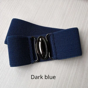 Ladies Retro Buckle Waistband Elastic Wide Waist Belt for Puffer Coat Decoration - Picture 1 of 20