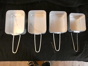 Caravan camping aluminium pans, folding handle x four - Picture 1 of 2