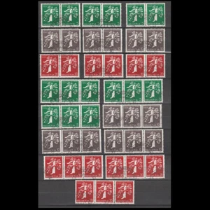 Switzerland 1939 W 7- W 24 Landesaustellung combinations used (full set RARE) - Picture 1 of 1