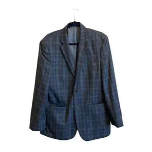 Vintage Jack Nicklaus 42R Glen Check plaid blazer gray tan academia - Picture 1 of 7
