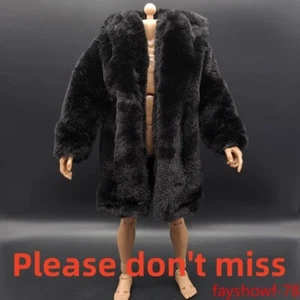 1:6 Scale Fur Coat Jacket Tops Clothes For 12inch Male Action Figure Body Model - Picture 1 of 7