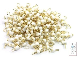 50 Stck. Weißgold Ton Löten PCB Platine Brotbrett Testpunkt Pin Neu - Bild 1 von 1