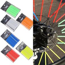 12pcs Bicycle Wheel Spokes Reflective Sticker Tube Strip Cycling Reflector DIY