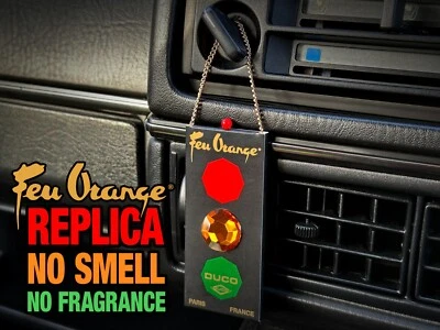 Feu Orange REPLICA Car Air Freshener: '70s, '80s, Retro, Ford, VW - NO FRAGRANCE - Image 1 of 4