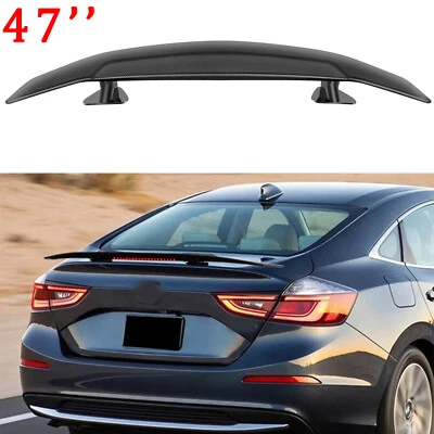 For Honda Insight 47" Carbon Fiber Car Rear Trunk Spoiler Wing Racing Spliter - Image 1 of 4