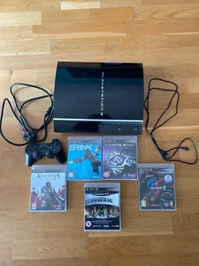 Sony Playstation 3 Console Games Controller PS3 Fat Original - Picture 1 of 11