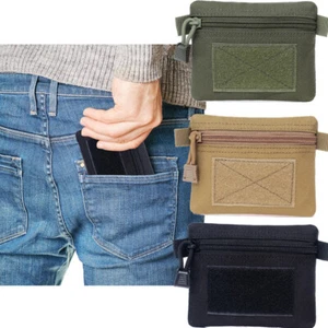 Tactical EDC Molle Pouch Wallet Small Utility Keychain Travel Zipper Waist Bag - Picture 1 of 15