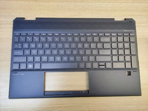 Genuine HP Spectre 15-EB0143DX Palmrest Touchpad backlit Keyboard L95655-001 - Afbeelding 1 van 5