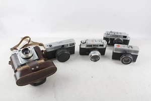 5 fotocamere vintage a pellicola a telemetro Inc Optima, Zorki, Yashica & Canon ecc - Foto 1 di 6