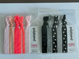Popband London Hair Tie 5 Pc Grapefruit & Kate 2 Pack New Free Ship - Picture 1 of 5