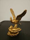 Vintage Brass Ducks Figurine