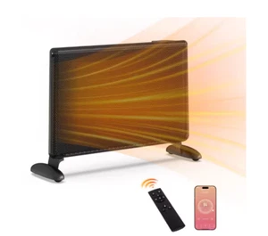 Space Heater 1500W Electric Ceramic Tower Heater with Remote/Night Light/Timer - Picture 1 of 10