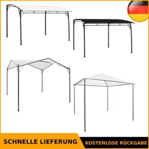 Metall Pergola Gartenpavillon mit Sonnenschutz Terrassenüberdachung Zelt Vordach - Bild 1 von 63
