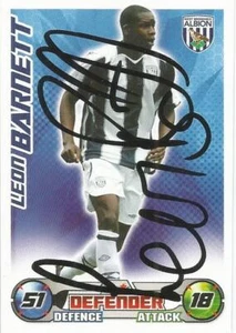 LEON BARNETT* SIGNED WEST BROM 2008/2009 MATCH ATTAX TRADING CARD+COA - Picture 1 of 1
