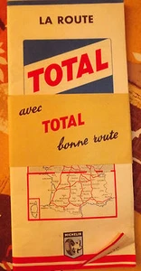 carte michelin 999 france sud TOTAL et liste des points de ventes 1962 + bande - Picture 1 of 3