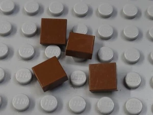 Lego Menge 4 braune 1x1 Fliesen Stücke - Bild 1 von 1