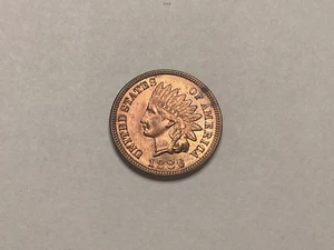 1886 Indian cent GEM BU+ RD/RB, FROM ORIGINAL COLLECTION, STUNNING T-1 - Picture 1 of 12