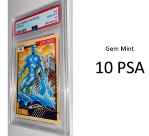 Iceman - PSA 10 Gem Mint! - 1991 Marvel Universe Cards #8 - Picture 1 of 8