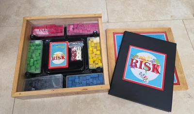 Risk Continental Nostalgia Edition Board Game Parker Bros Wooden Box Unplayed - Image 1 of 3