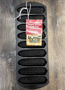 LODGE Cast Iron Corn Bread Sticks 9 Section Pan - NWT - Picture 1 of 3