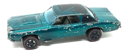 Hot Wheels Redline 1967 personalizado T-Bird azul diecast coche techo negro Mattel Foto 1 de 4