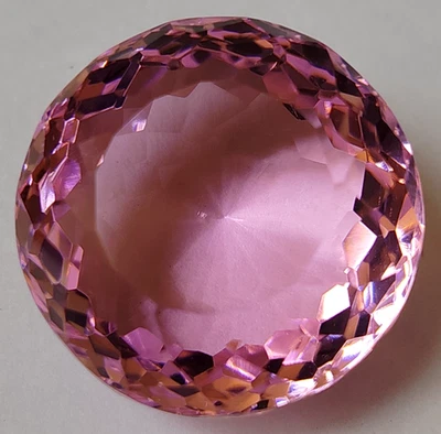 AAA+++ Large Pink Kunzite 73.50 CT Round Cut Loose Gemstone Gift for Birthday - Image 1 of 4