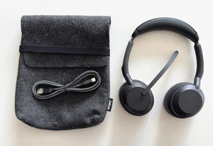 Jabra Evolve2 55 Stereo Wireless Headset (MS Teams, USB-A) - Black - Picture 1 of 15