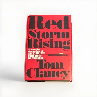 Tom Clancy Red Storm Rising 1986 Hardcover with Dust Jacket, 1st Edition/ 1st Foto 1 de 4