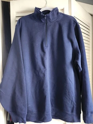 Sudadera Pullover Sport Tek 1/4 Cremallera Para Hombre XL Azul Marino Foto 1 de 4