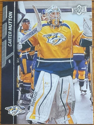 2015-16 Upper Deck Carter Hutton #103 Nashville Predators - Image 1 of 2