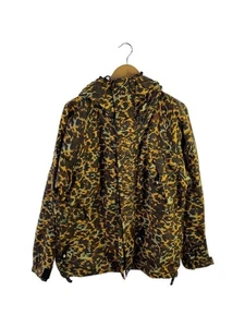 A BATHING APE Nylon Jacket L Yellow Leopard Print #EK AHA - Picture 1 of 6