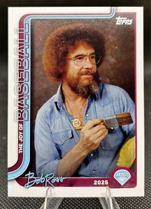 2025 Topps X Bob Ross Joy Of Baseball Bob Ross Flagship SSP - Imagen 1 de 2