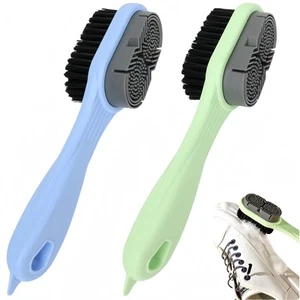 Cleaning Shoe Brushes Double-Sided Shoe Brush for Cleaning Soft bristled Sili... - Picture 1 of 6