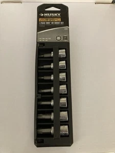 Husky 7 Piece Torx Bit Socket Set 3/8" 9.5 mm 44007: T15,T20,T25,T30,T40,T45,T50 - Picture 1 of 3