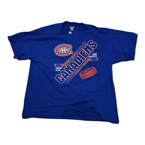 VTG NHL MONTREAL CANADIENS BLUE 2XL 90s TSHIRT - Picture 1 of 5
