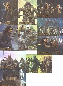 LORD OF THE RINGS TWO TOWERS TOPPS FOIL SET (10)