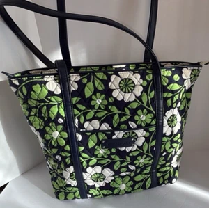 "Bolso de mano grande Vera Bradley Vera recortado en LUCKY YOU - 15"" de ancho" - Imagen 1 de 17