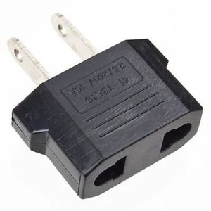 New Travel Adapter/Plug in convert 220v to 110v Adapter 1Pc Home Office EU to US - Picture 1 of 1