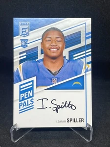 Isaiah Spiller 2022 Donruss Elite Pen Pals #PP-IS Autograph RC Chargers - Bild 1 von 2