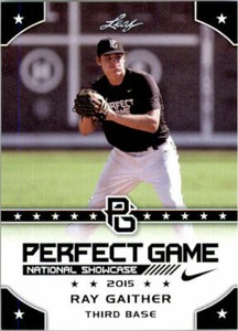 RAY GAITHER 2015 LEAF "1ST EVER PRINTED" PERFECT GAME ROOKIE CARD #181! 