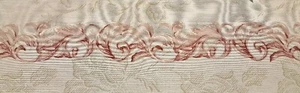5 1/2" Wide - Burgundy & Mauve Victorian Scroll Poly/Cotton Print - 10 Yards - Picture 1 of 1