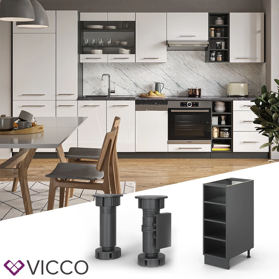 Vicco Fame-Line Unterschrank Regal - Anthrazit, 30 x 50 x 82cm (1-5W1-27933)