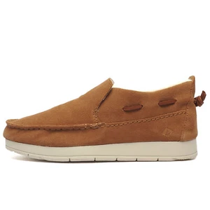 Sperry Moc-Sider de Ante Mujer Casual Moda Forro de Piel Mocasín Marrón - Imagen 1 de 5