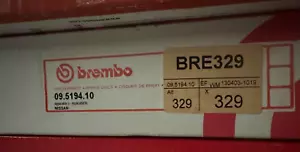 BREMBO Front Disc Brake Disc BRE329 (09.5194.10) for NISSAN - Bild 1 von 3